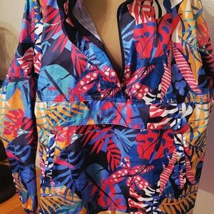 Lauren James Black and Red Patterned Jacket